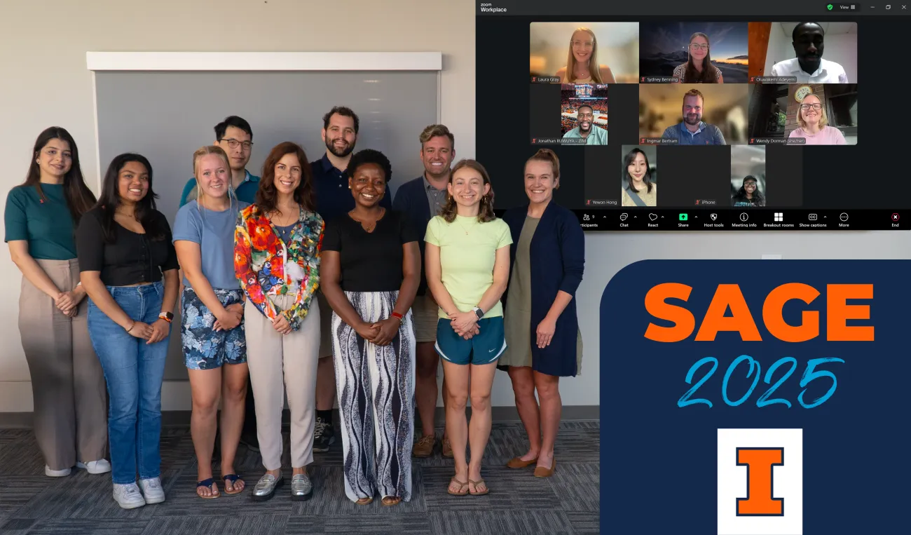 SAGE members pose for a group picture