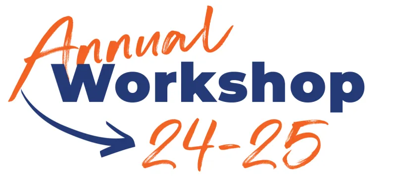 Decorative text that says Annual Workshop